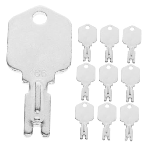 Yardenfun 10 Stück Teiliges Schwerlast Gabelstapler Schlüssel Set für Zündschalter Robust und Langlebig Kompatibel mit Baumaschinen Modellen Inklusive Schlüsselringe und Stahlseil für Yardenfun 10 Stück Teiliges Schwerlast Gabelstapler Schlüssel Set für Zündschalter Robust und Langlebig Kompatibel mit Baumaschinen Modellen Inklusive Schlüsselringe und Stahlseil für von Yardenfun