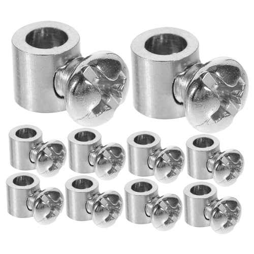 Yardenfun 10 Stück Teiliges Stahlseil-klemmen aus Rostfreiem und Karbonstahl Doppelseitige Kabelklemme zur Sicheren Befestigung von Drahtseilen für Lampen Werbeschilder und Kabelhalterungen Yardenfun 10 Stück Teiliges Stahlseil-klemmen aus Rostfreiem und Karbonstahl Doppelseitige Kabelklemme zur Sicheren Befestigung von Drahtseilen für Lampen Werbeschilder und Kabelhalterungen von Yardenfun