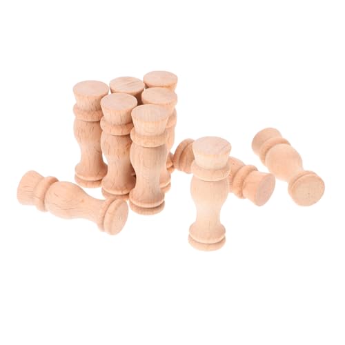 Yardenfun 10 Stück Teiliges Unbemalte Holzspindeln mit Geriffeltem Design Dekorative Baluster aus Robustem Material Vielseitig für Weinschrank Kleiderschrank und DIY projekte Europäischer Yardenfun 10 Stück Teiliges Unbemalte Holzspindeln mit Geriffeltem Design Dekorative Baluster aus Robustem Material Vielseitig für Weinschrank Kleiderschrank und DIY projekte Europäischer von Yardenfun