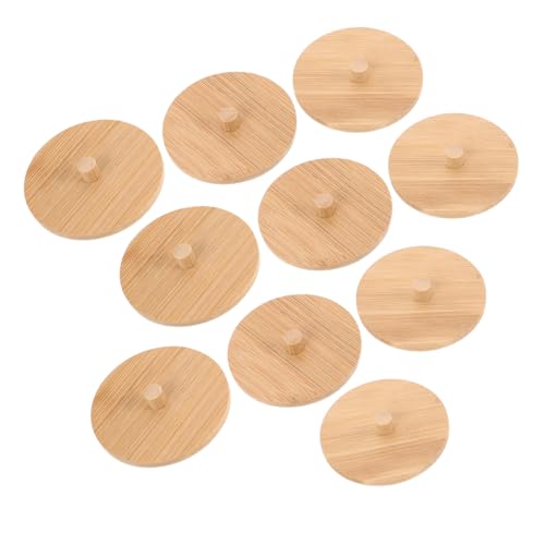 Yardenfun 10stücke Aufbewahrungsbox Mit Deckel Für Wattestäbchen Runder Organizer-abdeckung Aus Holz Für Vorratsdosen Badezimmerbehälter Kosmetik-organizer Wattebehälter Yardenfun 10stücke Aufbewahrungsbox Mit Deckel Für Wattestäbchen Runder Organizer-abdeckung Aus Holz Für Vorratsdosen Badezimmerbehälter Kosmetik-organizer Wattebehälter von Yardenfun