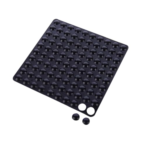Yardenfun 100 Stück Antikollisions Gummipartikel Griff Türschutz Wandpolster Schrank Gummipuffer Gummipuffer Selbstklebend Selbstklebende Küchenschrank Stoßstangen von Yardenfun