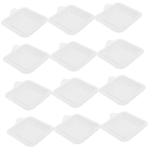 Yardenfun 100 Stück Einweg Papier Kuchenplatten Quadratisch Party Pappteller für Geburtstag Kindergeburtstags Partyzubehör Einwegteller Papiergeschirr Leakfest und Stabil von Yardenfun