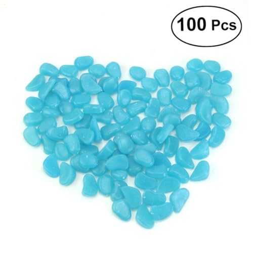 Yardenfun 100 Stück Teiliges Blaue Fluoreszierende Kieselsteine für Aquarium und Garten Leuchten im Dunkeln Dekorative Künstliche Pebble Stones für Teich Terrasse und Fischbecken Yardenfun 100 Stück Teiliges Blaue Fluoreszierende Kieselsteine für Aquarium und Garten Leuchten im Dunkeln Dekorative Künstliche Pebble Stones für Teich Terrasse und Fischbecken von Yardenfun