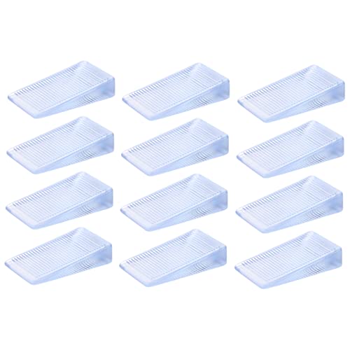 Yardenfun 12 Stück Möbelnivellierer rutschfeste Möbelpads Aus PVC Türstopper Für Unebene Böden Multifunktionale Tischkeile Möbelpolster Für Stühle Und Sofas von Yardenfun