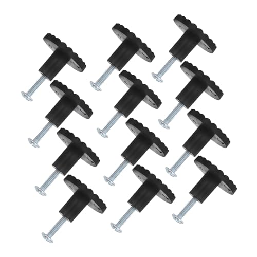Yardenfun 12 Stück Retro -hardwaregriffe Küchenknöpfe Möbelknöpfe Vintage Griffe Für Küchenschränke Vintage Cabinetpulls Schrankbeschläge Schubladenknöpfe Schwarz Zinklegierung von Yardenfun