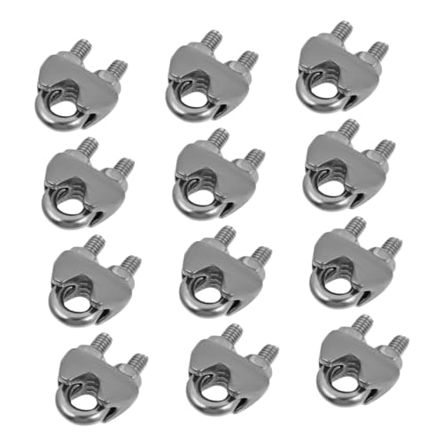 Yardenfun 12 Stück Teiliges Edelstahl Drahtseilklemmen U Bügel Kabelklemmen mit Rutschfester Gewindemitte Langlebig und Vielseitig für Stahlseile Sonnensegel Gartenmöbel und Befestigungen Yardenfun 12 Stück Teiliges Edelstahl Drahtseilklemmen U Bügel Kabelklemmen mit Rutschfester Gewindemitte Langlebig und Vielseitig für Stahlseile Sonnensegel Gartenmöbel und Befestigungen von Yardenfun
