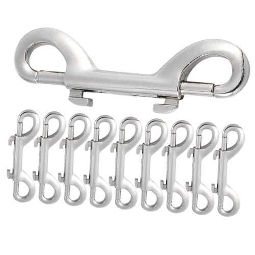 Yardenfun 12 Stück Teiliges Metall Doppelkopf snap haken aus Robuster Zinklegierung Starke Glatte Karabinerhaken für Hundeleinen Rucksack Gepäck Vielseitig Einsetzbar Schnelle Befestigung Yardenfun 12 Stück Teiliges Metall Doppelkopf snap haken aus Robuster Zinklegierung Starke Glatte Karabinerhaken für Hundeleinen Rucksack Gepäck Vielseitig Einsetzbar Schnelle Befestigung von Yardenfun