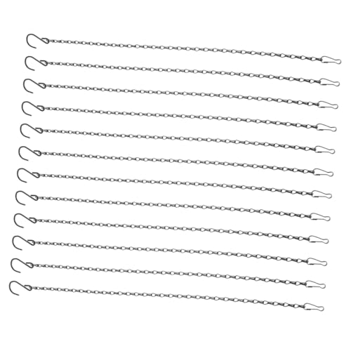 Yardenfun 12 Stück Teiliges Schwarze Metallketten zum Aufhängen Robuste Pflanzkorbketten für Blumenampeln Vogelhäuschen Laternen Windspiele und Dekorative Hängeornamente Rostbeständig Yardenfun 12 Stück Teiliges Schwarze Metallketten zum Aufhängen Robuste Pflanzkorbketten für Blumenampeln Vogelhäuschen Laternen Windspiele und Dekorative Hängeornamente Rostbeständig von Yardenfun