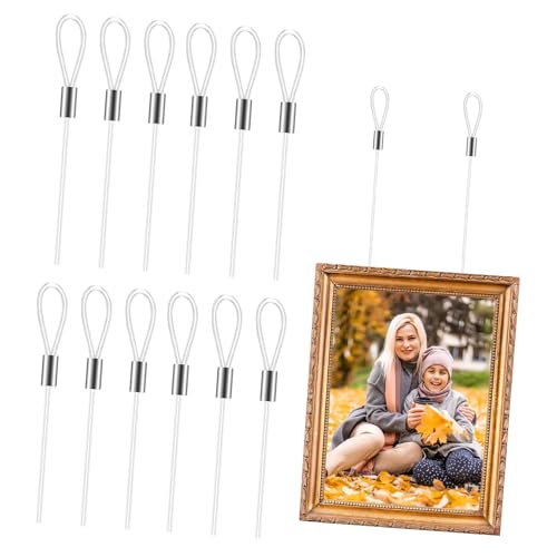 Yardenfun 12 Stück Transparente Nylonseile mit Schlaufen Beidseitig Klare Bildaufhängung Drahtseile für Bilderrahmen Unsichtbare Aufhängung Einfach zu Befestigen und Vielseitig Einsetzbar Yardenfun 12 Stück Transparente Nylonseile mit Schlaufen Beidseitig Klare Bildaufhängung Drahtseile für Bilderrahmen Unsichtbare Aufhängung Einfach zu Befestigen und Vielseitig Einsetzbar von Yardenfun