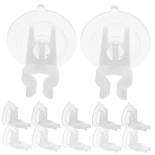 Yardenfun 12St Elektronischer Kerzen-Saugnapf weihnachtsdeko Dekoration Weihnachten Festkerzenklemmen Kerzenhalter-Clips die Weihnachtskerze Kerzenlampe Saugnapf für LED-Kerzen PVC von Yardenfun