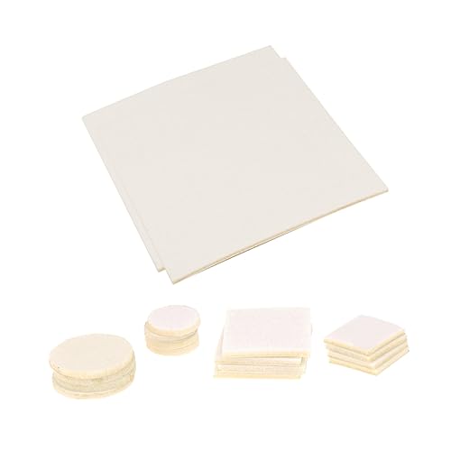 Yardenfun 130Stücke Dicke Selbstklebende Filz Möbelgleiter für Tischbeine und Stühle rutschfeste Unterlage Beige zum Schutz von Böden und Möbeln Yardenfun 130Stücke Dicke Selbstklebende Filz Möbelgleiter für Tischbeine und Stühle rutschfeste Unterlage Beige zum Schutz von Böden und Möbeln von Yardenfun