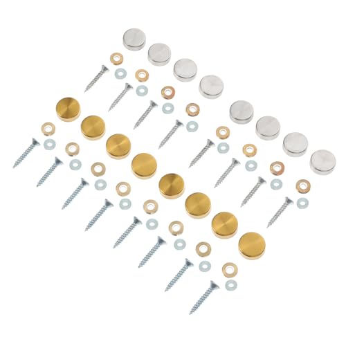 Yardenfun 16 Sätze Teiliges Edelstahl Spiegelbefestigung Schrauben mit Dekorativen Abdeckkappen Rostfrei für Schilder und Glasmontage in Haushalt und Büro Yardenfun 16 Sätze Teiliges Edelstahl Spiegelbefestigung Schrauben mit Dekorativen Abdeckkappen Rostfrei für Schilder und Glasmontage in Haushalt und Büro von Yardenfun