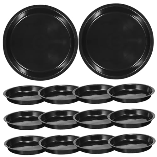 Yardenfun 16 Stück Teiliges Kunststoff Pflanzuntersetzer Stabile Wiederverwendbare Pflanzenschalen Wasserfeste Blumentopf Tabletts Runde Schwarze Pflanzenteller für Zimmer und Yardenfun 16 Stück Teiliges Kunststoff Pflanzuntersetzer Stabile Wiederverwendbare Pflanzenschalen Wasserfeste Blumentopf Tabletts Runde Schwarze Pflanzenteller für Zimmer und von Yardenfun