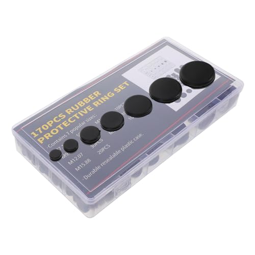 Yardenfun 170 Stück Teiliges Gummitüllen Dichtfunktion Staub Wassergeschützte Kabeldurchführungen aus Flexiblem Robustem Gummi Vielseitig Einsetzbar für Kfz Haushalt und Industrie Yardenfun 170 Stück Teiliges Gummitüllen Dichtfunktion Staub Wassergeschützte Kabeldurchführungen aus Flexiblem Robustem Gummi Vielseitig Einsetzbar für Kfz Haushalt und Industrie von Yardenfun