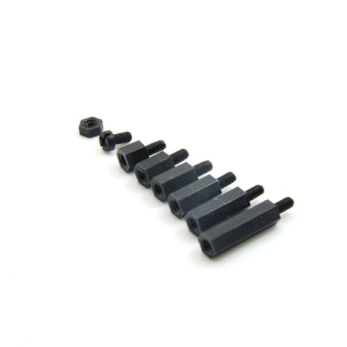 Yardenfun 180 Stück Teiliges Nylon Schrauben Mutter Abstandshalter Set aus Schwarzem Kunststoff Robustes Zubehör für Elektronik Computer Leiterplatten Vielseitig für DIY und Pcb Montage Yardenfun 180 Stück Teiliges Nylon Schrauben Mutter Abstandshalter Set aus Schwarzem Kunststoff Robustes Zubehör für Elektronik Computer Leiterplatten Vielseitig für DIY und Pcb Montage von Yardenfun