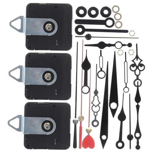 Yardenfun 1Satz DIY Uhrwerk Set für Wanduhr Präzise Mechanismen Robuste Konstruktion Leichtes Design für Reparaturen und Projekte Zeiger und Zubehör von Yardenfun