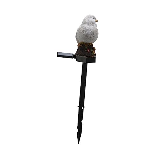 Yardenfun 1stück Solar Gartenlampe Vogel-dekorative Lampe Für Außenbereich Weiß Für Rasen Garten Und Höfe Automatisch Ladend Langlebig Und Wetterbeständig von Yardenfun