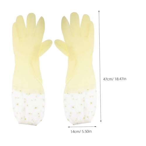 Yardenfun 2 Paare Langlebige Gummihandschuhe für Küche und Haushalt Rutschfest Wiederverwendbar Ergonomisch Geformt Robust für Geschirrspülen Putzen und Vielseitige Reinigungsarbeiten Yardenfun 2 Paare Langlebige Gummihandschuhe für Küche und Haushalt Rutschfest Wiederverwendbar Ergonomisch Geformt Robust für Geschirrspülen Putzen und Vielseitige Reinigungsarbeiten von Yardenfun