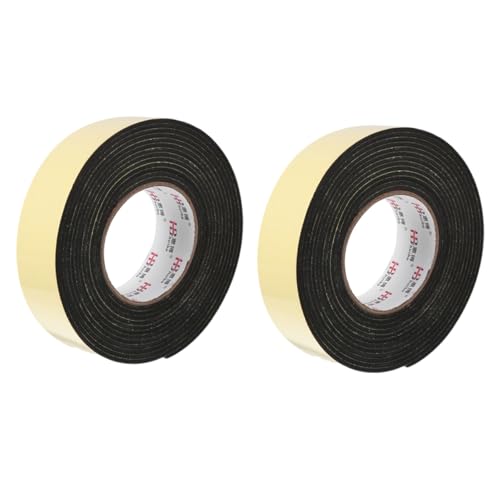 Yardenfun 2 Rollen EVA Schaum Klebeband Schwarz Selbstklebend Dichtungsband Fensterdichtung Schallschutz Stoßdämpfung Isolierband für Zuhause und Büro Yardenfun 2 Rollen EVA Schaum Klebeband Schwarz Selbstklebend Dichtungsband Fensterdichtung Schallschutz Stoßdämpfung Isolierband für Zuhause und Büro von Yardenfun