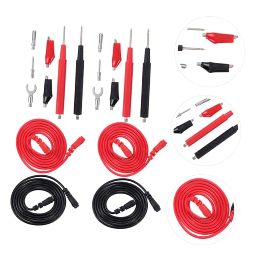 Yardenfun 2 Sätze Multimeter Testleitungen Set Flexibel Langlebig Kompatibel mit Meisten Multimetern Sicherer Kurzschlussschutz Komfortable Handhabung Yardenfun 2 Sätze Multimeter Testleitungen Set Flexibel Langlebig Kompatibel mit Meisten Multimetern Sicherer Kurzschlussschutz Komfortable Handhabung von Yardenfun