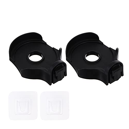 Yardenfun 2 Sätze Wandmontierter Seifenspenderhalter Set Platzsparender Seifenspenderhalter in Schwarz ohne Bohren für Bad Küche und Wc aus Hochwertigem Material Installieren Entfernen von Yardenfun