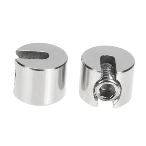 Yardenfun 2 Stück Edelstahl Drahtseilklemme mit Schlitz Stahlseil Klemme Robust Rostfrei für Garten Metallseil Kabelnetz Befestigung Leicht Yardenfun 2 Stück Edelstahl Drahtseilklemme mit Schlitz Stahlseil Klemme Robust Rostfrei für Garten Metallseil Kabelnetz Befestigung Leicht von Yardenfun