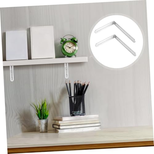 Yardenfun 2 Stück Einstellbarer Edelstahl Winkelverbinder mit Langloch Möbel Eckverstärkung für Regalböden Schränke Stühle Stabile Verbindung Rostfrei für DIY Möbelreparatur von Yardenfun