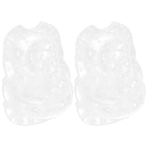 Yardenfun 2 Stück Geformte Wachstumsform Melonenform Gurkenform Klare Fruchtform Obstform Transparente Pfirsichform Früchte Ginsengfrucht Transparente Melonenform Kunststoff von Yardenfun