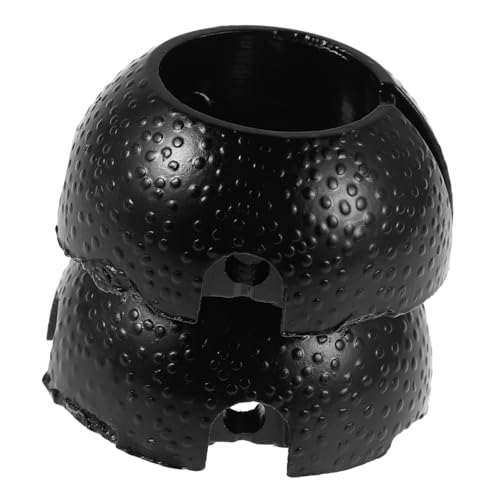 Yardenfun 2 Stück Halterung Lüfterausgleich Ersatzdach Ersatzteile Leuchtenzubehör Lüfterhalterung Deckenventilatoren Zubehör Deckenhalterung Baldachin Lüfterhalterung Schwarzes Metall von Yardenfun