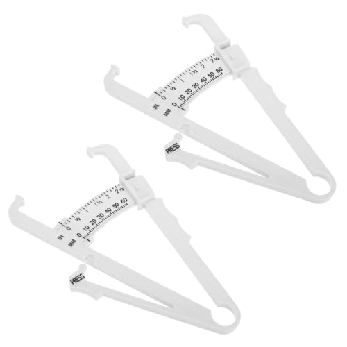 Yardenfun 2 Stück Körperfettmessschieber Präziser Hautfaltenmesser Messband für Männer und Frauen Tragbares Leichtes Messband zur Schnellen Körperfettmessung Einfach zu Bedienen und Kompakt Yardenfun 2 Stück Körperfettmessschieber Präziser Hautfaltenmesser Messband für Männer und Frauen Tragbares Leichtes Messband zur Schnellen Körperfettmessung Einfach zu Bedienen und Kompakt von Yardenfun
