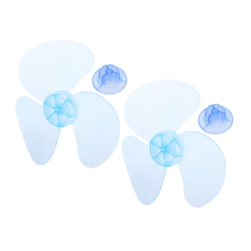 Yardenfun 2 Stück Kunststoff Lüfterblätter Ersatz für Tisch Standventilatoren Langlebige Geräuscharme Ventilatorblätter für Effiziente Kühlung Kompatibel mit Gängigen Modellen Einfache von Yardenfun