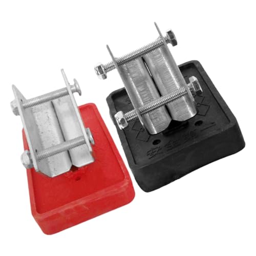 Yardenfun 2 Stück Leiterfußpolster aus Dickem Gummi Rutschfeste Stabile Ersatz fußkappen für Aluminium Mehrzweckleitern Vergrößerte Auflagefläche Geeignet für Innen Außeneinsatz von Yardenfun