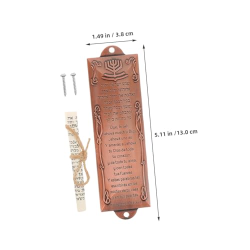 Yardenfun 2 Stück Mezuzah aus Langlebiger Legierung Religiöse Dekoration für Haustür und Fenster Geeignet für Jüdische Feiertage und Spirituelle Haussegnung von Yardenfun