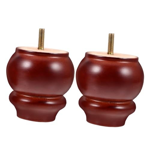 Yardenfun 2 Stück Möbelbeine Hohe Sofafüße Robuste Holzfüße für Möbel für Sofa Schrank und Couchtisch Einfach zu Montieren Elegantes Design von Yardenfun