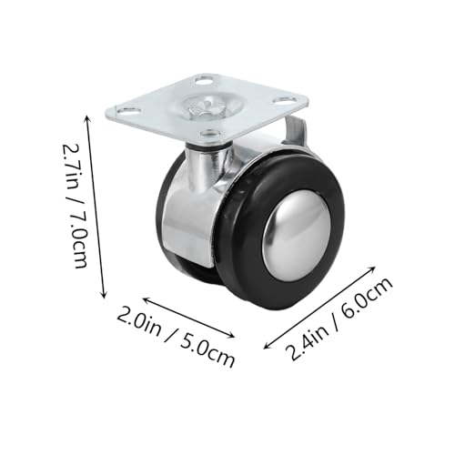 Yardenfun 2 Stück Möbelrollen mit Bremse Drehbare Robuste Stuhlrollen aus Zinklegierung für Bürostuhl und Möbel Einfache Installation Geräuscharm Schwerlastfähig Yardenfun 2 Stück Möbelrollen mit Bremse Drehbare Robuste Stuhlrollen aus Zinklegierung für Bürostuhl und Möbel Einfache Installation Geräuscharm Schwerlastfähig von Yardenfun