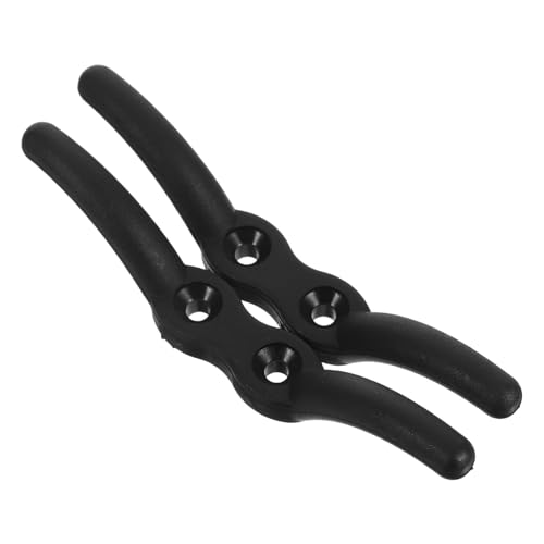 Yardenfun 2 Stück Nylon Fahnenstangenhaken Schwarz Strapazierfähiger für Boot Vorhangschnur und Jalousien Wetterbeständig Wiederverwendbar und Einfach zu Montieren von Yardenfun