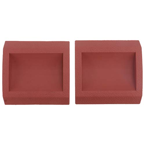 Yardenfun 2 Stück PVC Piano Fußpolster Schützende Caster Cups für Klavierbeine Bodenschutzmatten für Fliesen und Teppichböden Rutschfest und Vibrationsdämpfend von Yardenfun