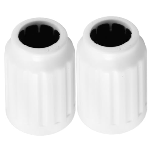 Yardenfun 2 Stück Standventilator Ersatzteile Höhenverstellbare Stützsäule Muttern mit Strukturierter Oberfläche für Sicheren Halt und Einfache Höhenanpassung Kompatibel mit Standfuß Weiß von Yardenfun