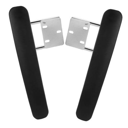 Yardenfun 2 Stück Teiliges Armlehnen Set Bürostuhl Ersatz Metallarmlehnen Ergonomisch Kompatibel Gaming Stuhl Reparatur Armstützen Einfache Montage Langlebig von Yardenfun