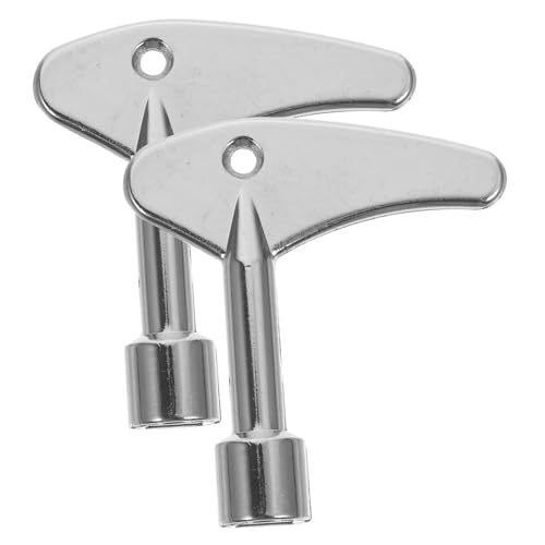 Yardenfun 2 Stück Teiliges Aufzug Dreiecksschlüssel Langlebiger Multifunktionsschlüssel für Schaltschrank Wasserzähler Heizkörper und Aufzugstüren Professionelle Bauweise Kompatibilität von Yardenfun