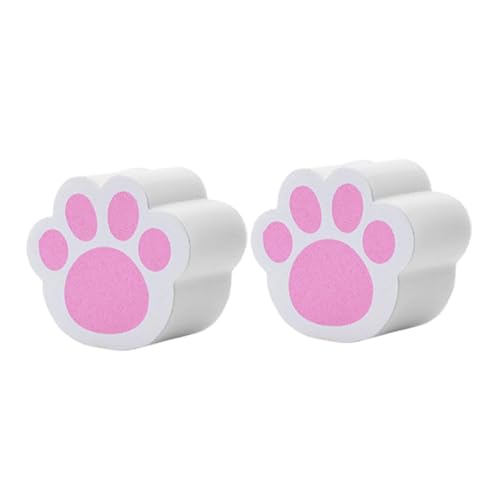 Yardenfun 2 Stück Teiliges Cartoon Katzenkrallen Schwammschrubber Flexibler Langlebiger Reinigungsschwamm für Badezimmer Spiegel Wasserhähne und Glasflächen Multifunktional Sicher und von Yardenfun