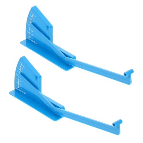 Yardenfun 2 Stück Teiliges Deck nivelliermessgerät aus Robustem Abs Stabiles Flexionsfreies Garten wasserwaagenlineal für Rasenmäher mit Präziser Wiederholbarer Tiefenmessung Leicht und von Yardenfun
