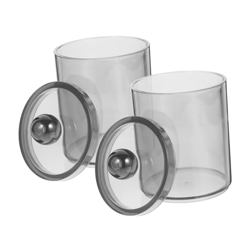 Yardenfun 2 Stück Teiliges Durchsichtige Aufbewahrungsbox mit Deckel Staubdichte Badezimmer organizer für Wattepads Wattestäbchen und Haarbänder Kompakt Langlebig Platzsparend für Yardenfun 2 Stück Teiliges Durchsichtige Aufbewahrungsbox mit Deckel Staubdichte Badezimmer organizer für Wattepads Wattestäbchen und Haarbänder Kompakt Langlebig Platzsparend für von Yardenfun