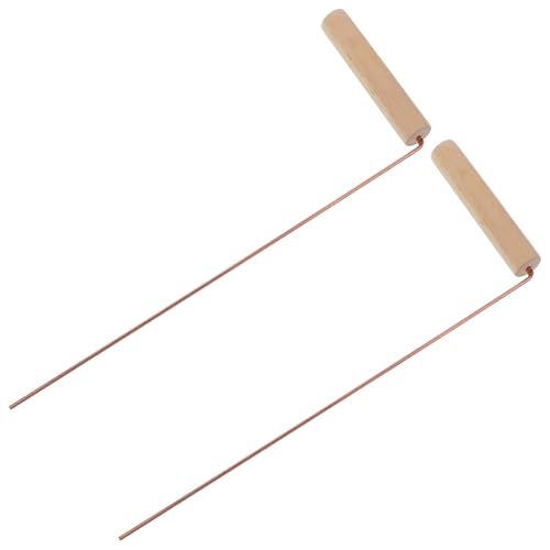 Yardenfun 2 Stück Teiliges Messing Detektionsstab mit Holzgriff Stabile Wünschelruten für Outdoor Wasseradern Suche Verschleißfest Handlich und Komfortabel für Spukort Erkundung und Yardenfun 2 Stück Teiliges Messing Detektionsstab mit Holzgriff Stabile Wünschelruten für Outdoor Wasseradern Suche Verschleißfest Handlich und Komfortabel für Spukort Erkundung und von Yardenfun