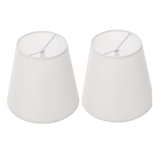 Yardenfun 2 Stück Teiliges Stoff Lampenschirme Trommelform für Pendelleuchte Tischlampe Stehlampe Vielseitige Lichtabdeckung Einfache Montage und Schutz in Beige von Yardenfun