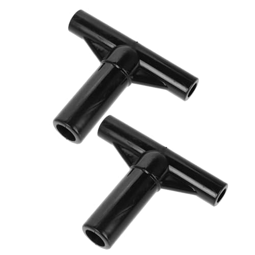 Yardenfun 2 Stück Teiliges T Förmiges Rohrverbinder aus Einfach zu Montierende Ersatz Rohrhülsen für Vielseitige Trampolin Rahmen Kompatibel mit Verschiedenen Modellen und Langlebig von Yardenfun