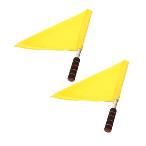 Yardenfun 2stücke Schiedsrichter-handflaggen Tragbare Feldtrainingsflagge Mit Edelstahl-pole Für Verkehrsrennen Signalschiedsrichter Volleyball Fußball Yardenfun 2stücke Schiedsrichter-handflaggen Tragbare Feldtrainingsflagge Mit Edelstahl-pole Für Verkehrsrennen Signalschiedsrichter Volleyball Fußball von Yardenfun