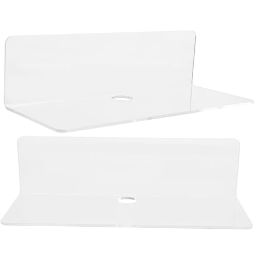 Yardenfun 2 Stück Teiliges Transparentes Wandregal Schwebend Platzsparendes Eckregal für Badezimmer Küche Wohnzimmer Robustes Langlebiges Wandboard zur Aufbewahrung von Kosmetik Smart Yardenfun 2 Stück Teiliges Transparentes Wandregal Schwebend Platzsparendes Eckregal für Badezimmer Küche Wohnzimmer Robustes Langlebiges Wandboard zur Aufbewahrung von Kosmetik Smart von Yardenfun