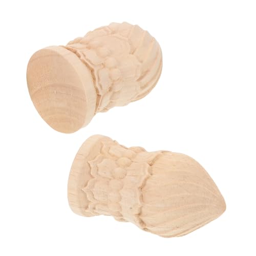 Yardenfun 2 Stück Unlackierte Holzsäulen Kappen aus Massivholz Dekorative Geschnitzte Finials für Treppengeländer Bettpfosten und Gardinenstangen DIY Bastelprojekte Yardenfun 2 Stück Unlackierte Holzsäulen Kappen aus Massivholz Dekorative Geschnitzte Finials für Treppengeländer Bettpfosten und Gardinenstangen DIY Bastelprojekte von Yardenfun