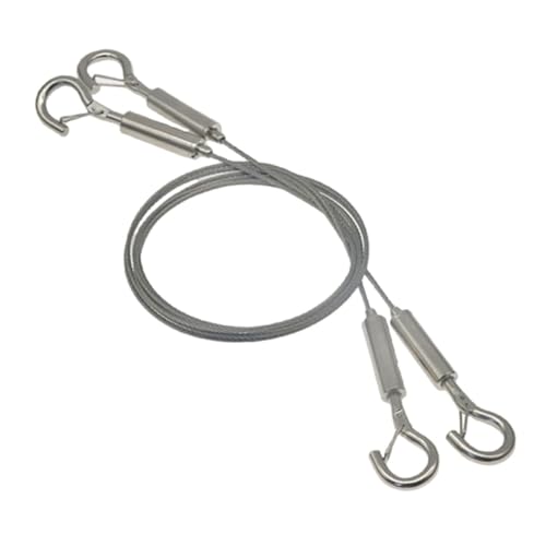 Yardenfun 2 Stück Verstellbares Teiliges Bildaufhänger aus Edelstahl Stahlseil für Bilderrahmen und Lampen Stabiles Drahtseil mit Haken Geeignet für Zuhause Galerien und Professionelle Yardenfun 2 Stück Verstellbares Teiliges Bildaufhänger aus Edelstahl Stahlseil für Bilderrahmen und Lampen Stabiles Drahtseil mit Haken Geeignet für Zuhause Galerien und Professionelle von Yardenfun